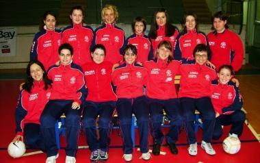 La squadra del calcio a 5 femminile S. Martino impegnata in questi giorni a Riccione        