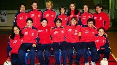 La squadra del calcio a 5 femminile S. Martino impegnata in questi giorni a Riccione