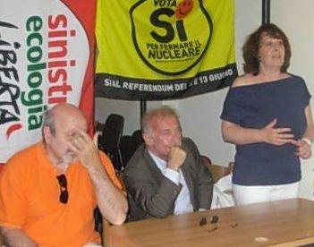 Un momento della inaugurazione con Giordano 