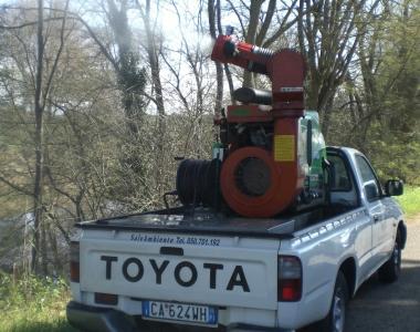 <b>ZANZARE. </b>Macchina per la disinfestazione  