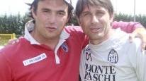 Pagliuca con il tecnico della Juve, Antonio Conte