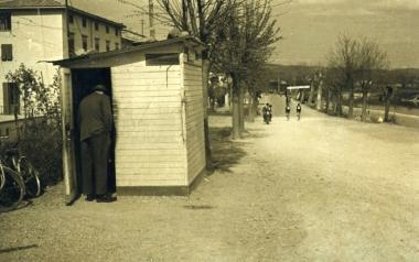 Il lungarno di Spicchio negli anni Cinquanta 
