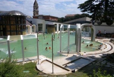 Una suggestiva veduta delle piscine termali di Casciana 
