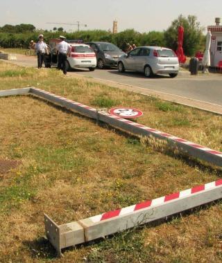 La sbarra abbattuta 