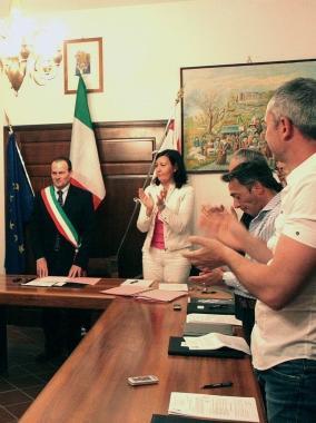 Linvestitura del sindaco Andrea Marini 