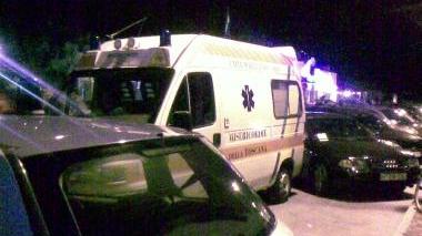 <b>IL PRESIDIO.</b> L’ambulanza e l’auto della polizia di Stato