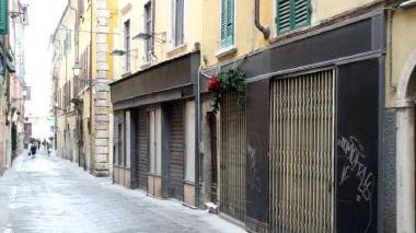 Riccardo Bruschi, e via S. Maria nel centro storico
