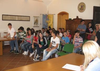 Linsediamento del consiglio comunale dei ragazzi a Castellina 