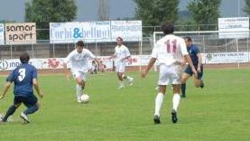 Un’azione della partita di domenica tra i granata e il SanDonàJesolo
