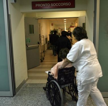 Linterno dellospedale Lotti a Pontedera &Egrave; larea daccesso al pronto soccorso 