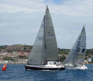Un momento della regata        
