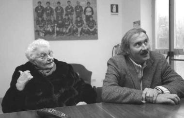 Maurizio Mian con la madre Gabriella Gentili 