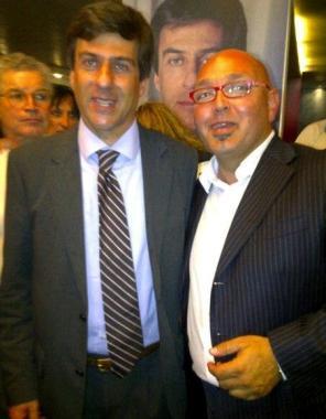 <b>COL SINDACO. </b>Lucio Lapalorcia con Emilio Bonifazi          