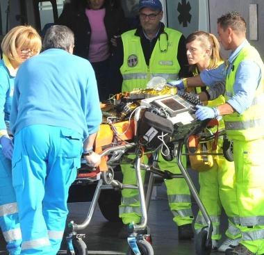 Ambulanza della Misericordia al pronto soccorso 