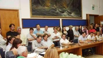 La sala del consiglio comunale di Campo nell’Elba
