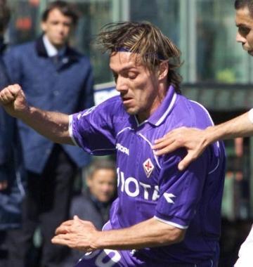 Bressan in azione durante la partita Fiorentina- Lecce 