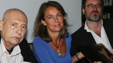 Il presidente Beccaglia, l’assessore Beltrame e l’artista Andrea Martinelli