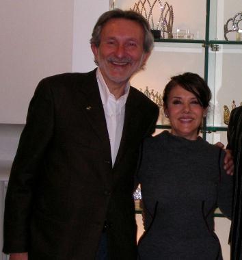 Il sindaco Giuseppe Bellandi con Patrizia Mirigliani
