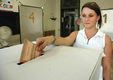 Il voto di una elettrice 