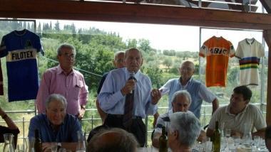 Lex ct azzurro Alfredo Martini durante un momento del ritrovo 