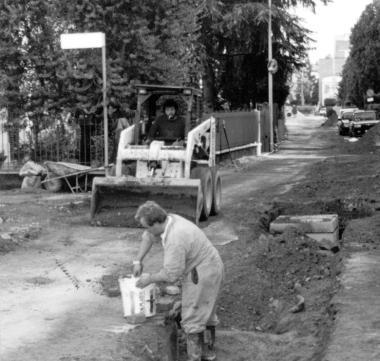 Lavori per le fogne 
