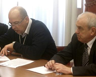 Lassessore Nicola Nista (a sinistra) e il presidente della Provincia Giorgio Kutuf&agrave; 
