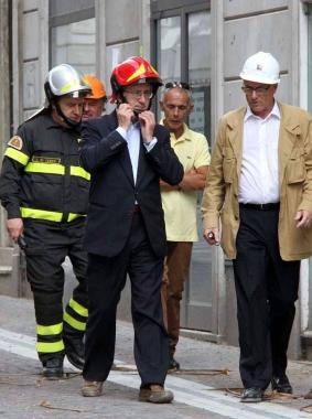 Il sopralluogo del procuratore 