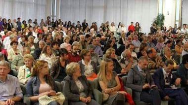 Mario Botta e il pubblico al dibattito di Marble Week
