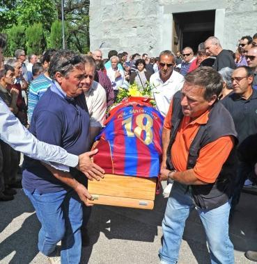 Il funerale di Piras a Santomato 