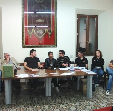Alcuni esponenti del consiglio della nuova Pro Loco di San Marcello 