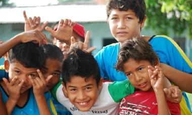 Bambini brasiliani della missione salesiana di Corumbà