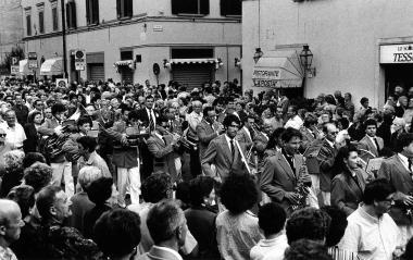 La Filarmonica per le vie di Empoli nel 1984 