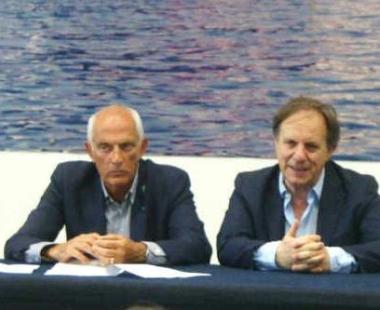 Da sinistra Massimiliano Talini e Roberto Piccini nel corso della presentazione 
