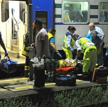 La donna soccorsa alla stazione di Masotti  