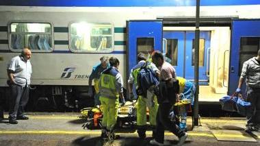 I soccorsi alla donna ferita, alla stazione di Masotti