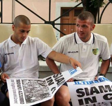Giovinco e Buono con i sommari del Tirreno 