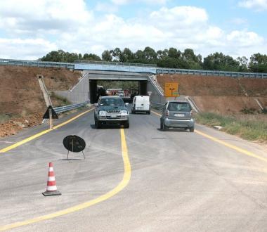 Sopra la nuova strada che dalla Variante porta alla 206