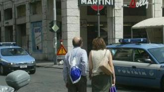 Polizia in via Grande