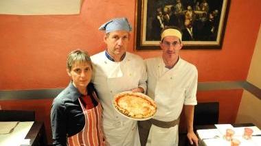 Monica il pizzaiolo americano Greg e Andrea