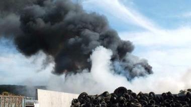 L’incendio di lunedì pomeriggio a Ischia di Crociano