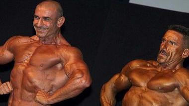 L’esibizione di body building a Ponsacco