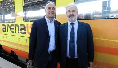 Ufficio postale a bordo e monitor anche in bagno: è arrivato il treno di Arenaways.