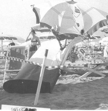 <b>RELITTO.</b> I resti dellaereo caduto a Cinquale nel 2002 