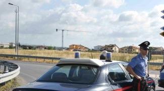 Un posto di controllo dei carabinieri
