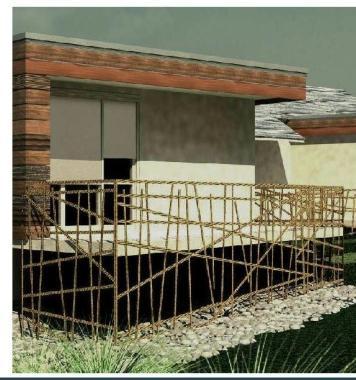 Il rendering del futuro centro visite a Castelmartini 