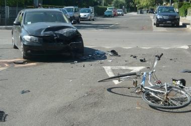 <b>INCIDENTE.</b> Ferito un ciclista 