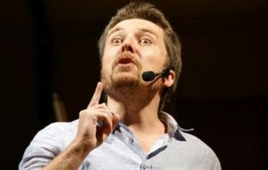 Il comico pisano Stefano Bellani     