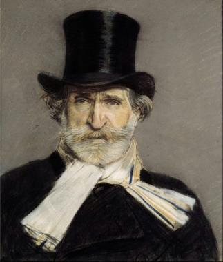 Celebre ritratto di Giuseppe Verdi     
