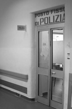 Posto fisso di polizia dellospedale 