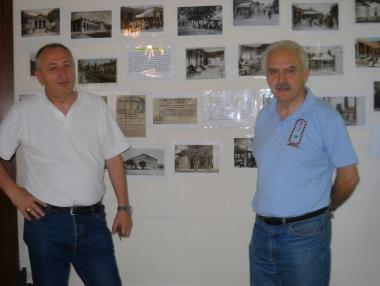 I curatori della mostra, Bruno Fortina e Roberto Pinochi 